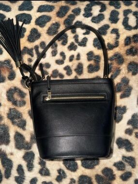Kelly & Katie Classic Black Top Handle Purse